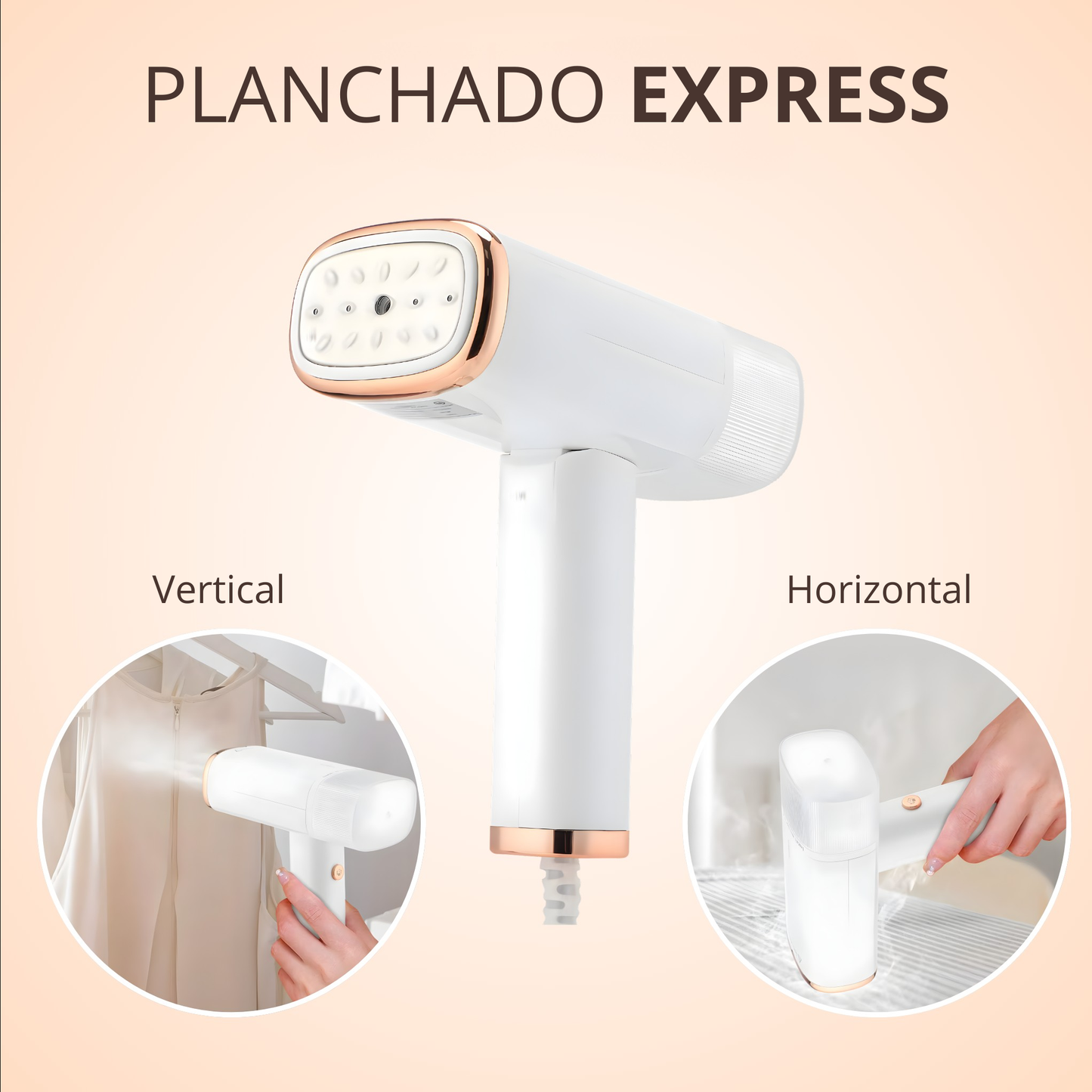 Plancha de Vapor Plegable y Portátil