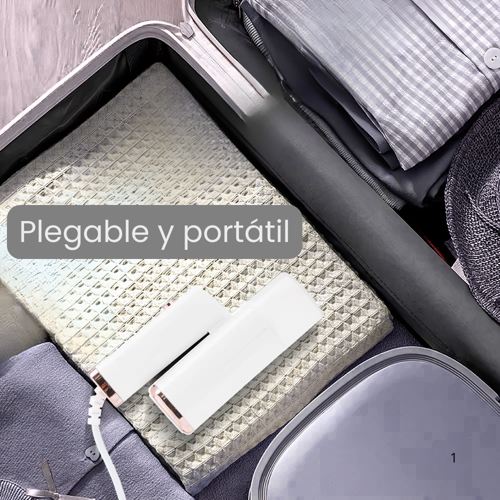 Plancha de Vapor Plegable y Portátil